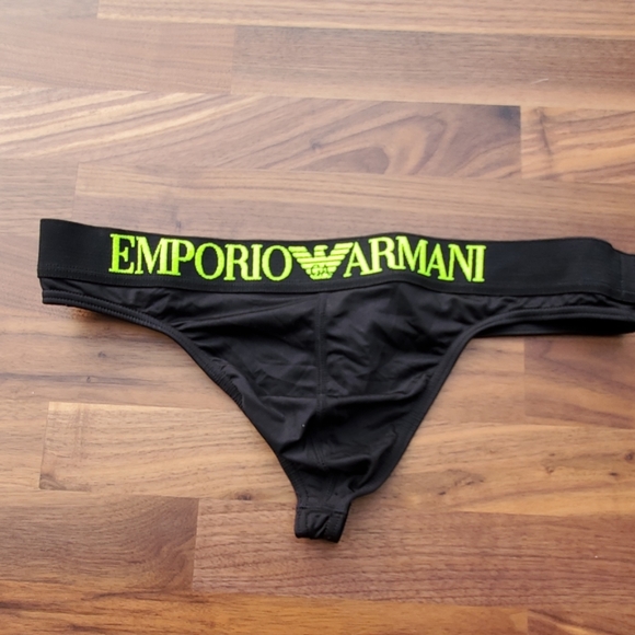 Emporio Armani Other - Emporio Armani Men's Thong - Black